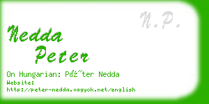 nedda peter business card